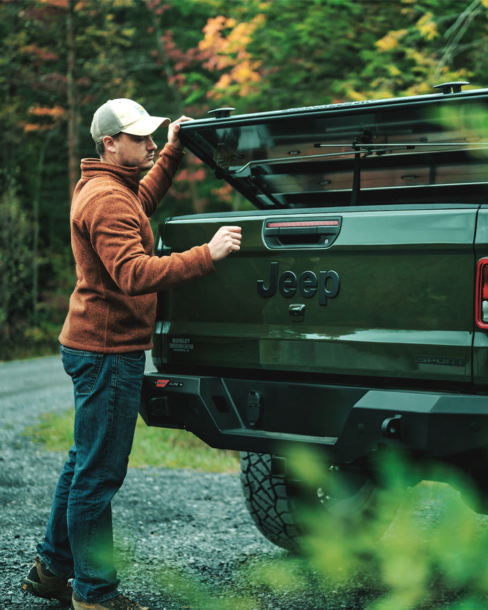 Jeep Gladiator Heavy Duty Truck Bed Tonneau Cover Bed Access