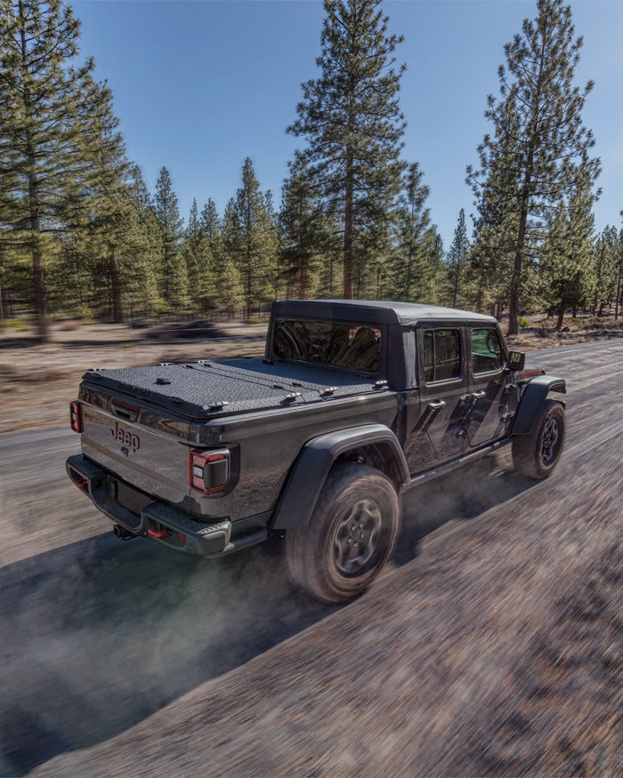 Jeep Gladiator Heavy Duty Truck Bed Tonneau Cover Driving