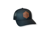 Leather Seal Patch Trucker Hat