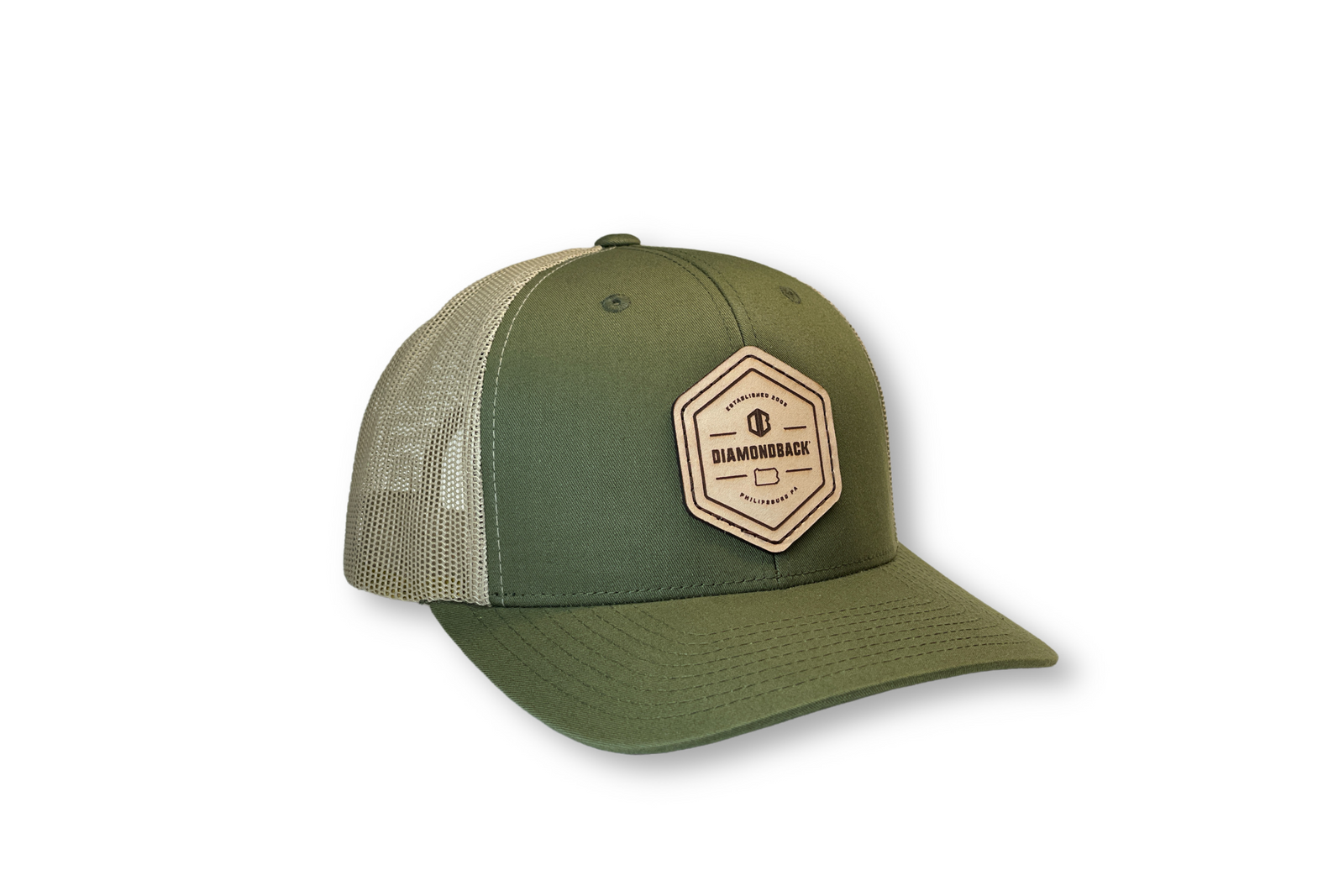 Leather Seal Patch Trucker Hat